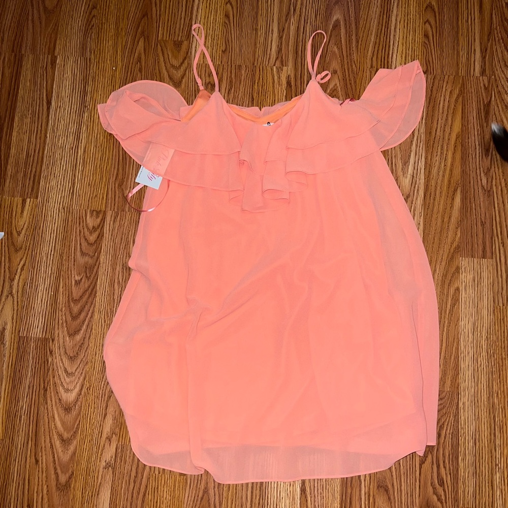 Pink Lily cold shoulder dress